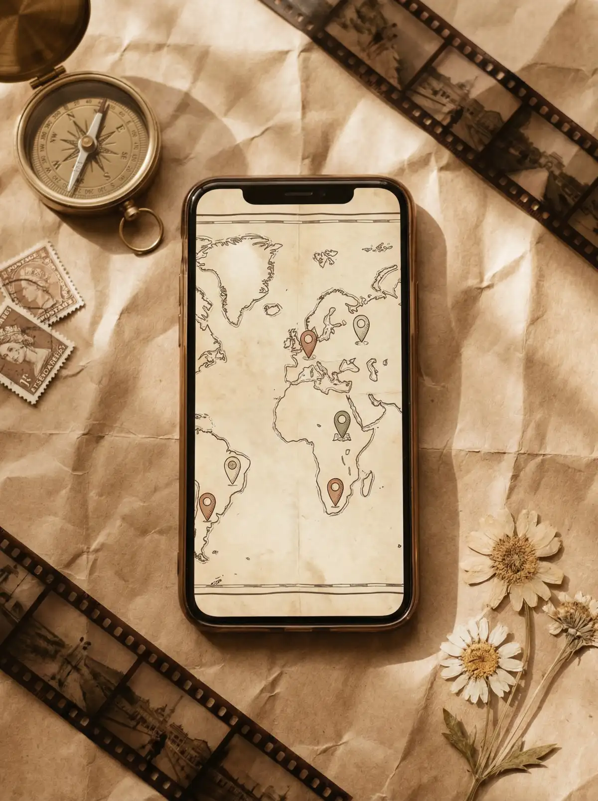 取景地图鉴 APP 手机界面展示